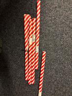 Nieuw vijf rollen rood wit kerstpapier 5 m per rol, Ophalen of Verzenden, Nieuw