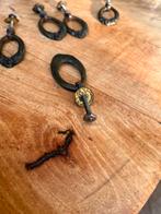 Messing lade knopjes/hangers oud dressoir, Antiek en Kunst, Ophalen of Verzenden
