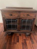Antiek Theekastje met Glas in lood ramen, Antiek en Kunst, Antiek | Meubels | Kasten, Ophalen