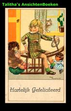 Riet Raaphorst illustrator, kind speelt met poppen, Ophalen of Verzenden, 1920 tot 1940, Gelopen, Kinderen