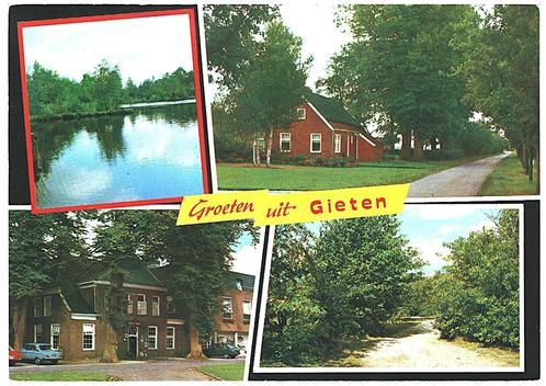 908349	Gieten	Drenthe	1978	Gelopen met postzegel, Verzamelen, Ansichtkaarten | Nederland, Gelopen, Drenthe, 1960 tot 1980, Ophalen of Verzenden