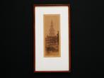 Originele ets Anton Pieck Zuiderkerktoren Amsterdam Gesign., Antiek en Kunst, Ophalen of Verzenden