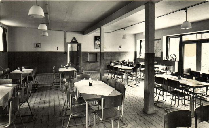 Jeugdherberg Teun de Jager, Schoorl, Dagverblijf - 1953 gelo, Verzamelen, Ansichtkaarten | Nederland, Ongelopen, Noord-Holland