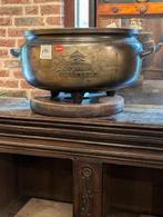 Grootste oosterse bronzen pot doorsnede 70 cm. €785., Antiek en Kunst, Ophalen