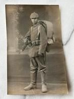 Wo1: fotokaart feldgrau duitse soldaat pickelhaube, Ophalen of Verzenden, Voor 1940, Zo goed als nieuw, Overige onderwerpen