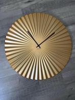 Karlsson Sensu Wandklok Ø 50 cm - Goud, Huis en Inrichting, Woonaccessoires | Klokken, Ophalen of Verzenden, Nieuw, Analoog, Wandklok