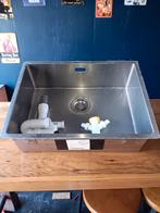 RVS spoelbak, Ophalen, Gebruikt, 50 tot 100 cm, Minder dan 100 cm