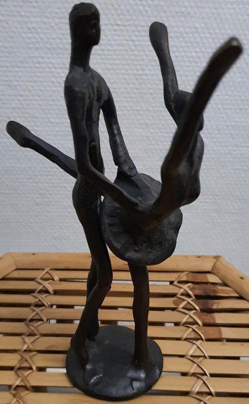 Bronzen beeld sculptuur stel man vrouw ballerina dans danser, Antiek en Kunst, Antiek | Koper en Brons, Brons, Ophalen of Verzenden