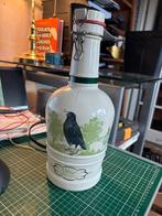 Vintage Star Fles met Vogel Decoratie, Ophalen of Verzenden