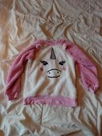 z. mooi warm wit roze pyjama setje met eenhoorn mt 122 -128, Jongen of Meisje, Ophalen of Verzenden, Zo goed als nieuw, Setje