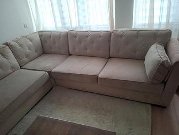 Hoekbank Beige in goede staat 