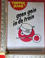 Vintage sticker Tripper geen gein in de trein NS spoorwegen, Ophalen of Verzenden, Zo goed als nieuw