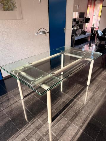 Glazen Uitschuifbare Eettafel - Designbeurs Alkmaar beschikbaar voor biedingen
