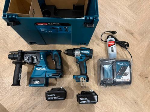 Makita Combiset Accu 2-pack DLX2522TJ (18V - 2 x 5 Ah), Doe-het-zelf en Verbouw, Gereedschap | Boormachines, Nieuw, Boor- en/of Breekhamer