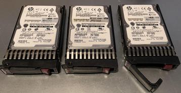 3x 300GB 10K 2.5" SAS 6G HP disks beschikbaar voor biedingen