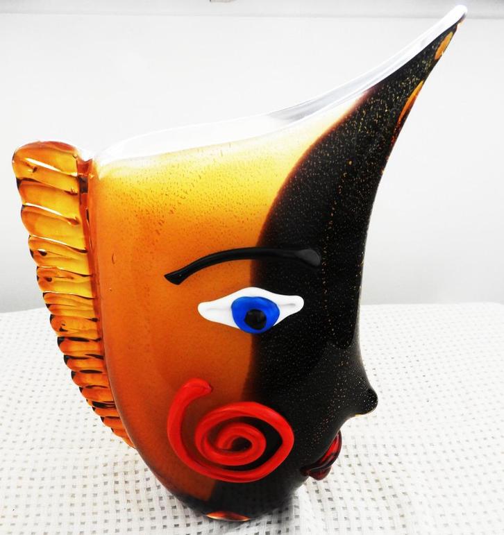 Murano Picasso vaas of ruilen voor zaklamp, Antiek en Kunst, Kunst | Designobjecten, Ophalen