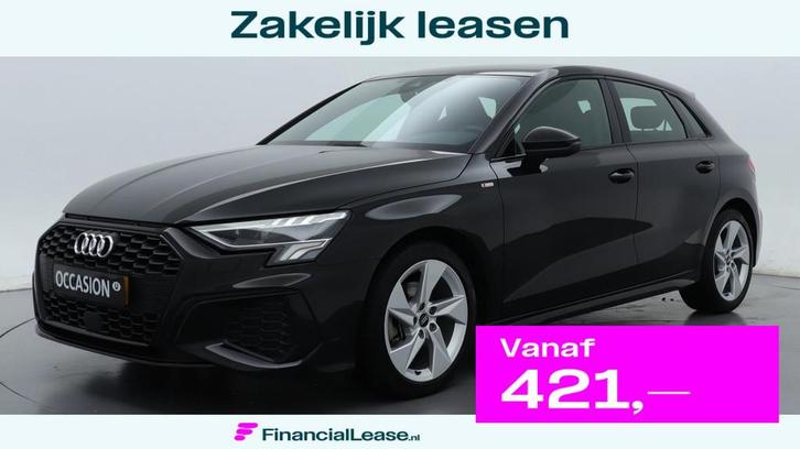 Audi A3 Sportback 30 TFSI 110Pk S Edition, Auto's, Audi, Bedrijf, Lease, Financial lease, A3, ABS, Airbags, Airconditioning, Alarm