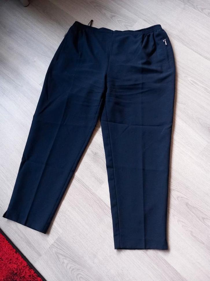 NIEUWE BLAUWE DAMESBROEK MAAT 50/52 ALICA., Kleding | Dames, Broeken en Pantalons, Nieuw, Maat 46/48 (XL) of groter, Blauw, Lang
