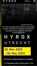 Hyrox Double Womem (Utrecht 28Nov) Flexadd!!, Tickets en Kaartjes, Twee personen