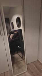 Draaibare witte spiegel, Huis en Inrichting, Woonaccessoires | Spiegels, Minder dan 50 cm, 100 tot 150 cm, Ophalen of Verzenden