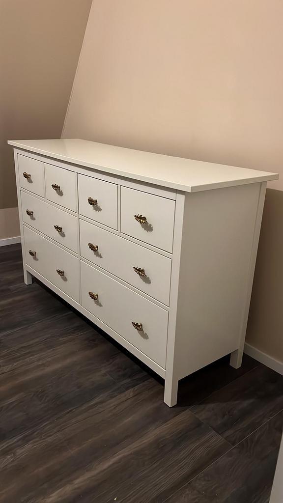 Witte commode met lades, Huis en Inrichting, Kasten | Dressoirs, Zo goed als nieuw, 150 tot 200 cm, 50 tot 75 cm, Met lade(s)