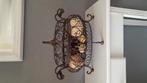metalen decoratiemand, Ophalen of Verzenden, Gebruikt, Rond, Overige materialen