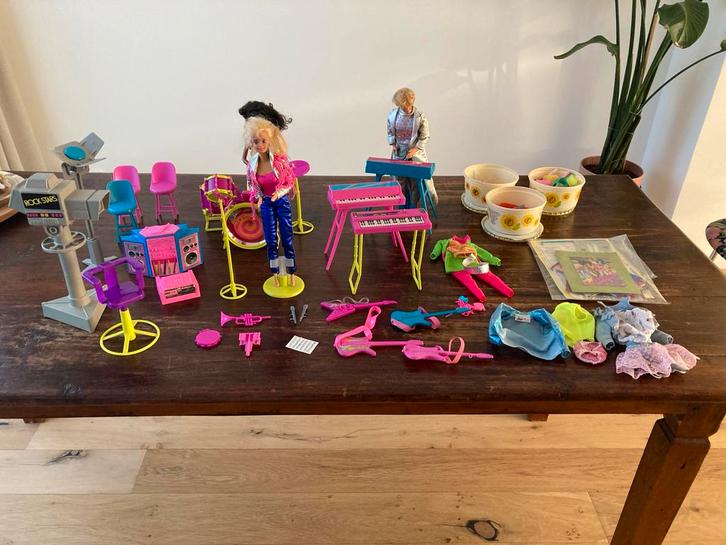 Barbie Rockstars Collectie Vintage Jaren 80, Kinderen en Baby's, Speelgoed | Poppen, Gebruikt, Barbie, Ophalen