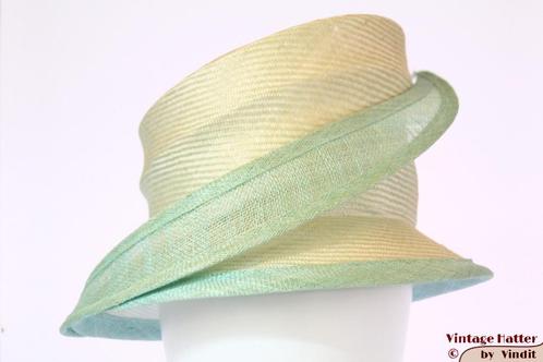 mooie Dameshoed Whiteley geel groen sinamay sisal 57 nieuw, Kleding | Dames, Trouwkleding en Trouwaccessoires, Nieuw, Accessoires