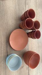 Melamine Servies: Borden, Bekers & Kommen, Overige materialen, Gebruikt, Ophalen of Verzenden, Bord(en)