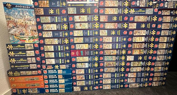 Zeer grote Collectie 🤩 Jan van Haasteren puzzels Kijk snel!, Hobby en Vrije tijd, Denksport en Puzzels, Zo goed als nieuw, Legpuzzel