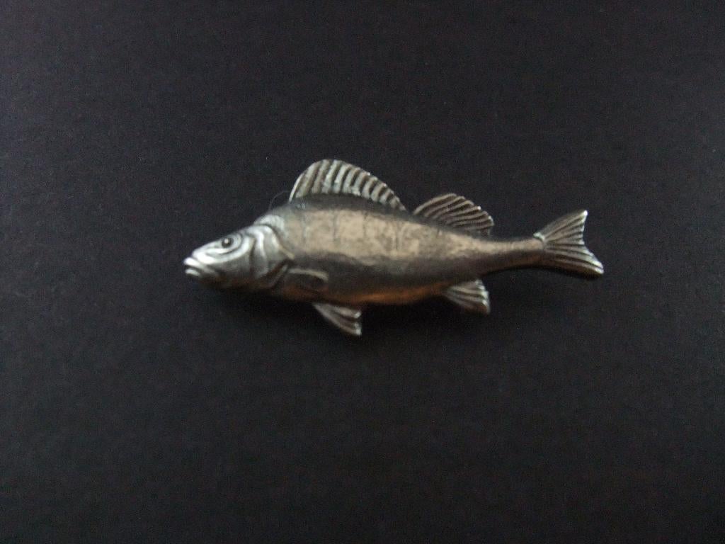 Baars zoetwatervis, zilverkleurige pin, Ophalen of Verzenden, Gebruikt, Overige onderwerpen