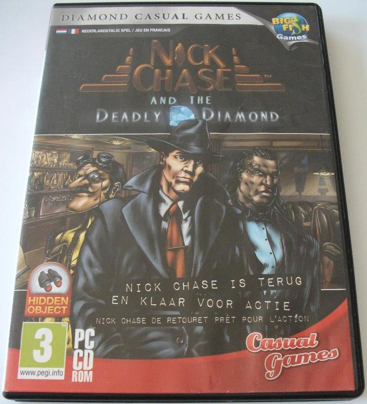 PC Game *** NICK CHASE 2 *** Big Fish, Spelcomputers en Games, Games | Pc, Zo goed als nieuw, Puzzel en Educatief, 1 speler, Vanaf 3 jaar