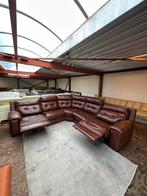 Bruine leren hoekbank relax bank bankstel Z.G.A.N., 2871SK, Nariansoliak8@gnail.com, Leer, Ophalen of Verzenden