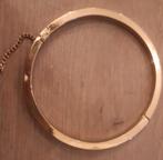 goudkleurige armband slavenarmband bangle vintage, Ophalen, Gebruikt, Goud, Overige materialen