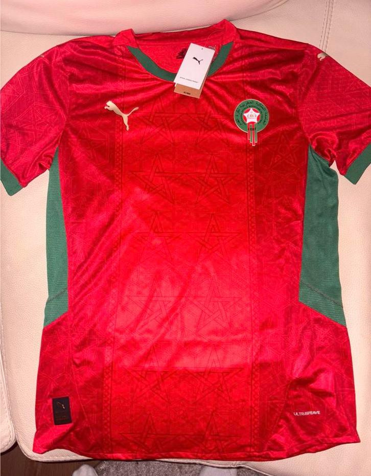 Partij handel Marokko Voetbalshirts Africa Cup 2025/2026, Kleding | Heren, T-shirts, Nieuw, Maat 48/50 (M), Rood, Ophalen of Verzenden
