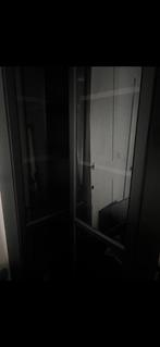 Zwart bruin Billy kast met oxberg deur 2 stuks, Huis en Inrichting, Kasten | Boekenkasten, Ophalen, 200 cm of meer, 50 tot 100 cm