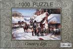 Masterline 1000 puzzle, Country Life, Ophalen of Verzenden, 500 t/m 1500 stukjes, Gebruikt, Legpuzzel