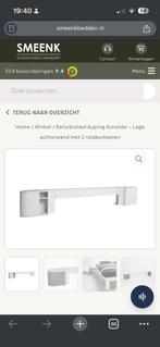 Achterwand / nachtkastje Auping auronde wit te koop, Ophalen, Wit, Tweepersoons, Zo goed als nieuw