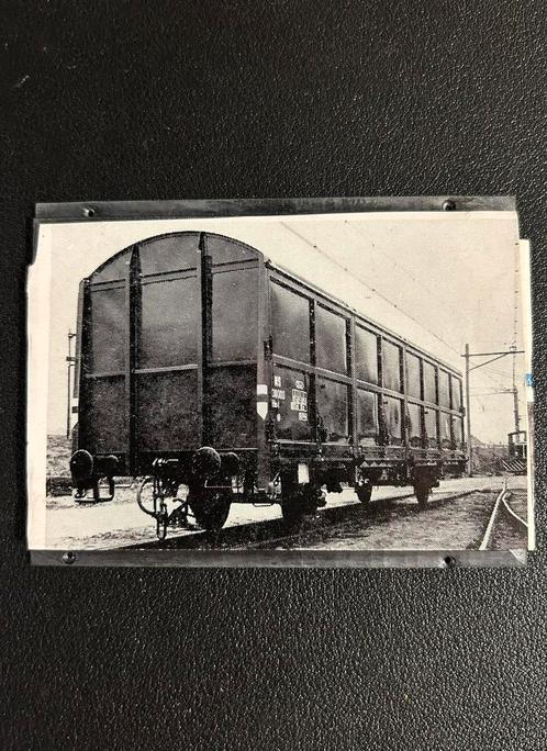 Metalen cliché schuifwandwagon - voor drukwerk NS (jaren 60), Verzamelen, Spoorwegen en Tramwegen, Zo goed als nieuw, Trein, Ophalen of Verzenden