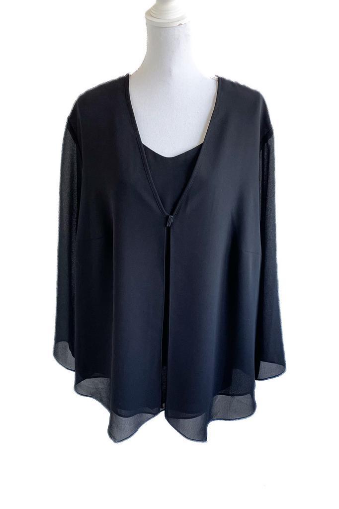 Mooie set van Q’Neel 50, Kleding | Dames, Grote Maten, Zo goed als nieuw, Overige typen, Zwart, Ophalen of Verzenden