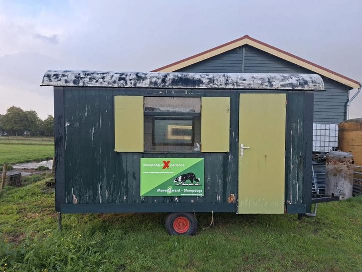 Langzaam verkeer schaftkeet., Doe-het-zelf en Verbouw, Bouwketen en Schaftketen, Gebruikt, Ophalen