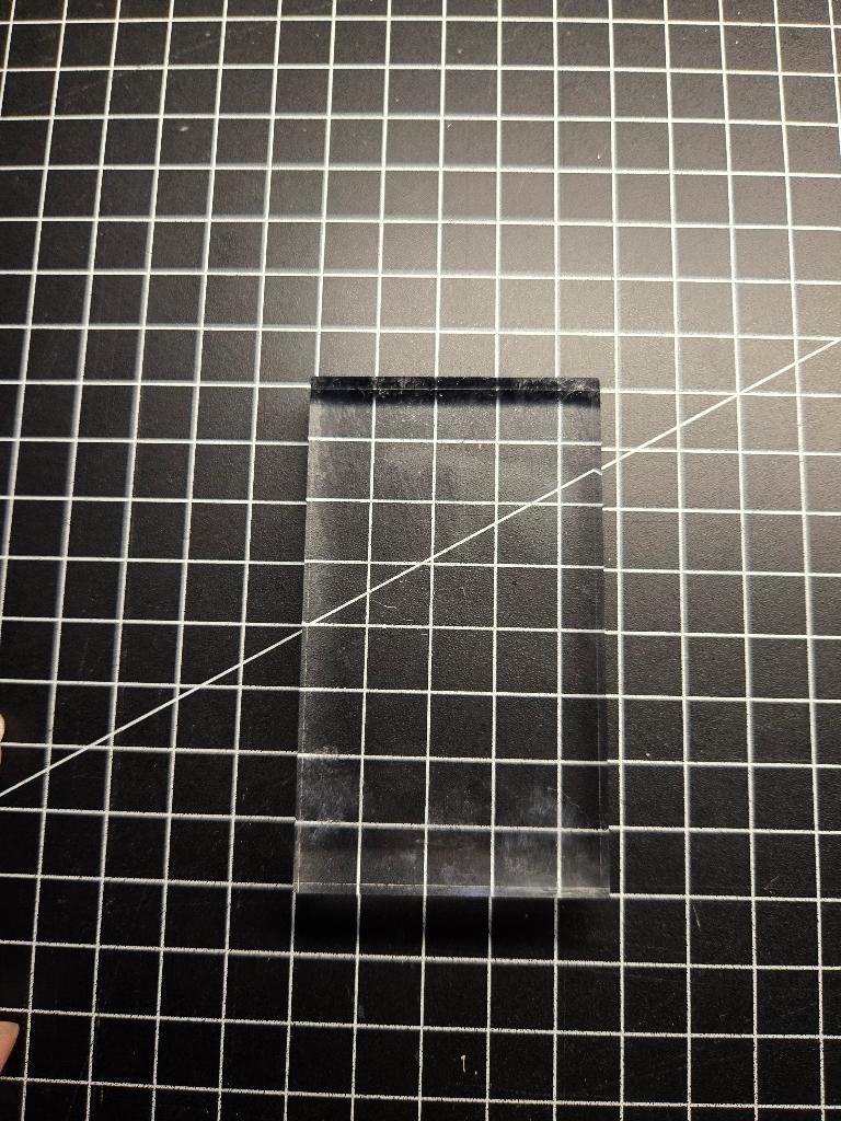 ≥ Acrylic clear stamp blok – 85 x 55 mm — Stempelen — Marktplaats