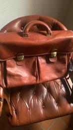 Aktetas, schooltas, Bruin, Aktetas of Boekentas, Zo goed als nieuw, Leer