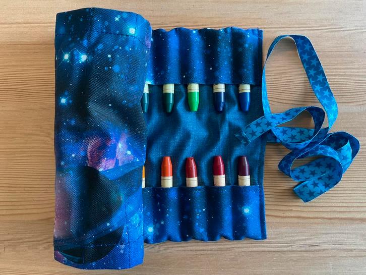 Krijtrol Roletui 14 vakjes blokjes/staafjes Vrijeschool, Hobby en Vrije tijd, Tekenen, Nieuw, Overige typen, Ophalen of Verzenden