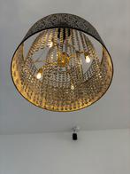 Oosterse Arabische hanglamp met kristallen, Ophalen, Zo goed als nieuw, Metaal, Minder dan 50 cm