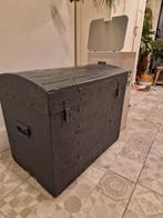 Hele oude houten kist met dubbele bodem !, Ophalen of Verzenden