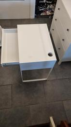 Bureau wit met lade Ikea, Huis en Inrichting, Gebruikt, 1 of 2 laden, Minder dan 100 cm, Overige houtsoorten