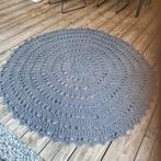 Gehaakt vloerkleed - Rond - 180 cm - Antraciet Grijs, Huis en Inrichting, Gebruikt, 150 tot 200 cm, Rond, Ophalen of Verzenden