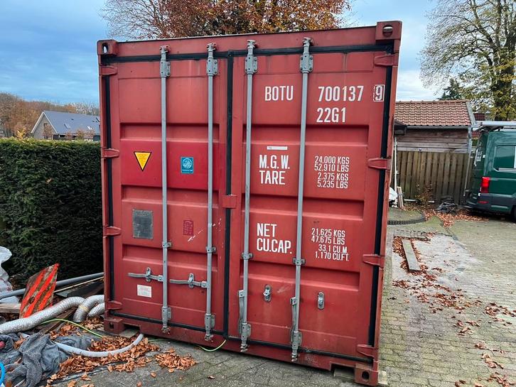 Zeecontainer 20 ft opslag, Doe-het-zelf en Verbouw, Overige Doe-het-zelf en Verbouw, Gebruikt, Ophalen