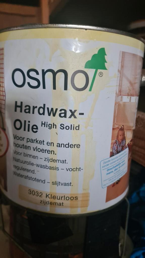 Osmo Hardwaxolie 3032 - 2,5 Liter - Zijde-Mat, Doe-het-zelf en Verbouw, Verf, Beits en Lak, Nieuw, Wit, Ophalen of Verzenden